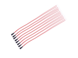 Termistor NTC MF52B sensible de 5 k con cable esmaltado de 60 mm para equipos eléctricos (10 unidades)