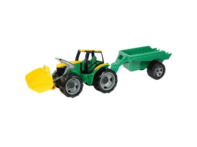 Vehículo de Juguete LENA TOYS Tractor con Pala y Remolque