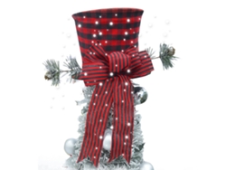 Gorro navideño con lazo a rayas rojas y negras
