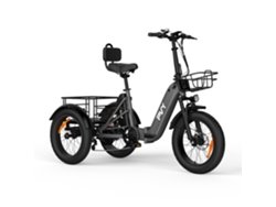 Triciclo Eléctrico Plegable Pvy F20, Batería De 48 V Y 21 Ah, Para Personas Mayores Y Transporte De Carga.