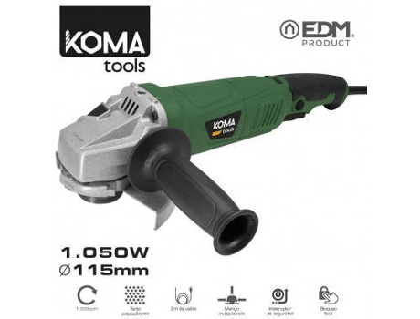 Amoladora electrica 1050w 115mm 22,8x35,5cm - EDM