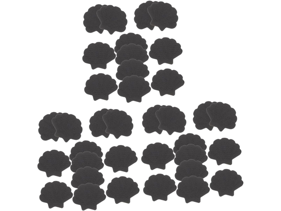 Juego de 3 pegatinas antideslizantes para baño con forma de concha Slowmoose (12 unidades x 3)
