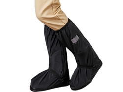 Ymsl Protectoras De Zapatos Impermeables Con Suela Gruesa Alto Cilindro Para Caminar Y Ciclismo Al Aire Libre Negro Talla M Hxl