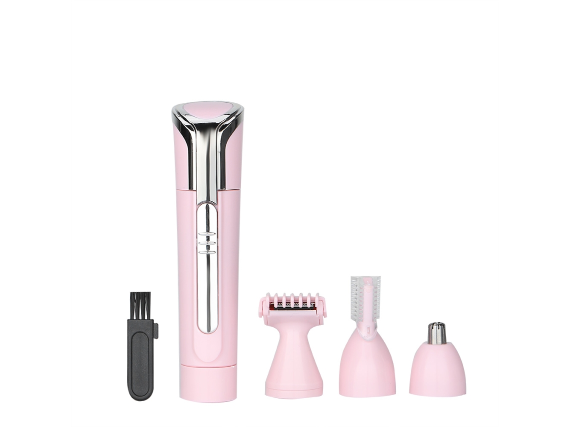4 En 1 Mini Depilador Eléctrico Para Mujeres Depilación Facial Cuerpo Cejas Máquina De Afeitar