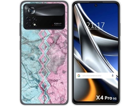 Carcasa para Xiaomi Poco X4 Pro 5G TUMUNDOSMARTPHONE Dibujos Mármol 08 Multicolor
