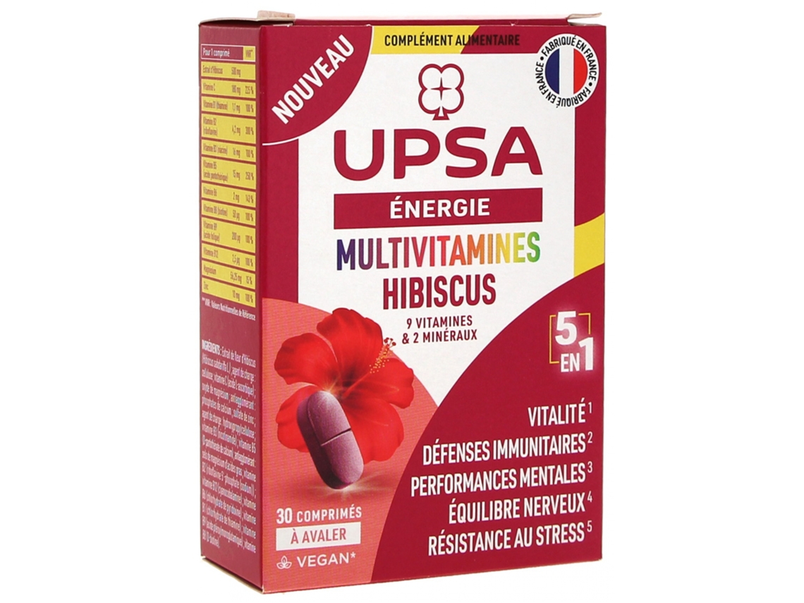 Multivitaminas Hibiscus 5En1 30 Comprimidos UPSA