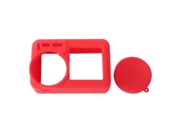 NEVEANCE Funda de Silicona Protectora con Marco Portátil y Funda para Lente para Cámara DJI Osmo Action