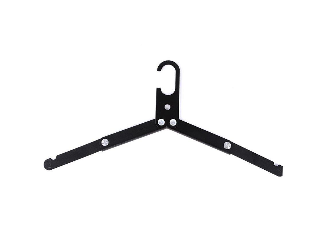 RNEMITERY Percha de Viaje Plegable en Aleación de Aluminio Fuerte y Ligera Negra para Hogar