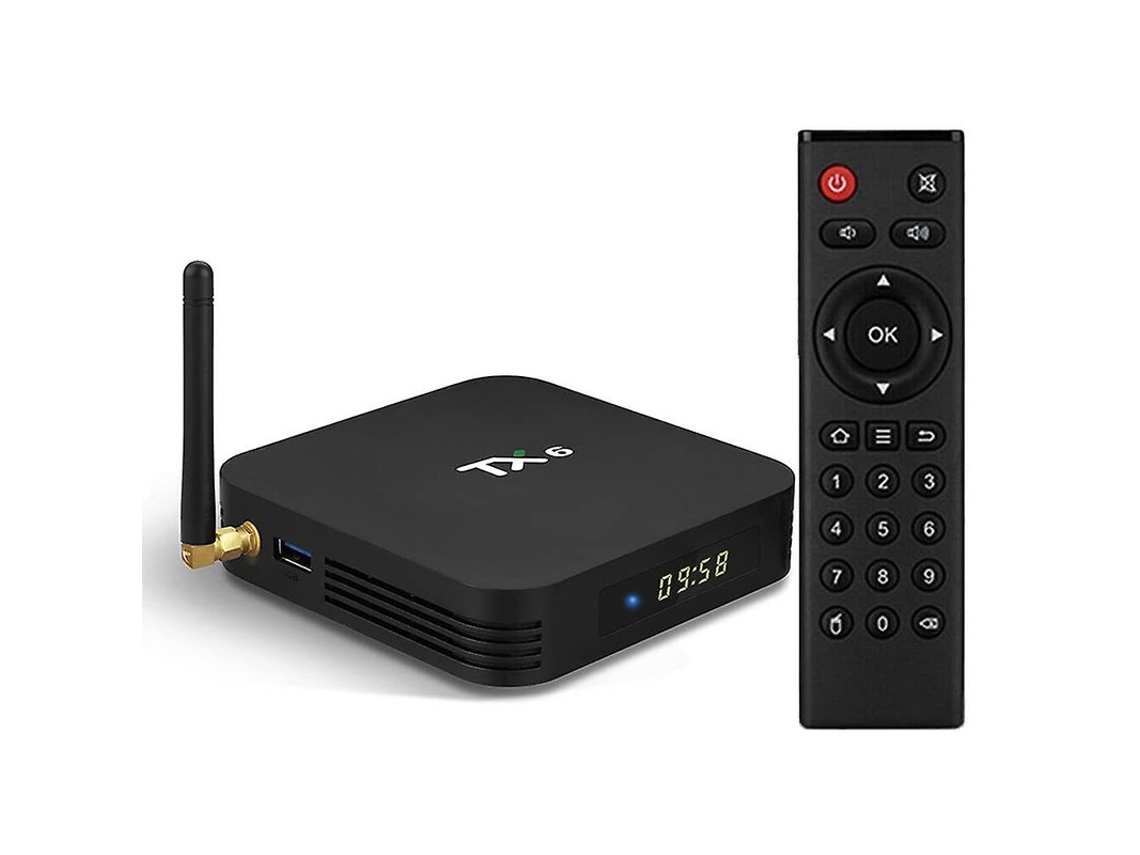 Android TV Box Yizhood Tx6 4 GB de RAM 32 GB de ROM Dual Wifi USB 3.0 Negro