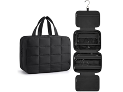 Bolsa Organizadora De Maquillaje Colgante (28*20*12 Cm), Perfecta Para Viajes, Viajes De Negocios Y Vacaciones, Ideal Para Hombres Y Mujeres CHRUI Black