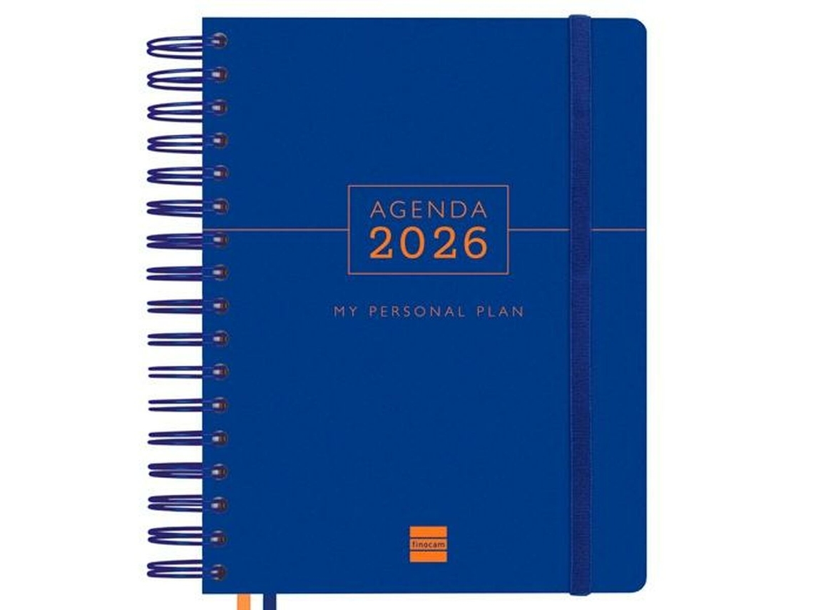 Agenda de dormitorio Finocam Tempus Azul 15,5 x 21,7 cm 2026