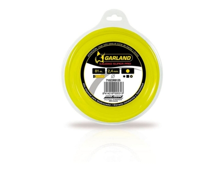Hilo de recortadora GARLAND 71023r8125 Ø 2,4 mm Redondo 8 m Nailon
