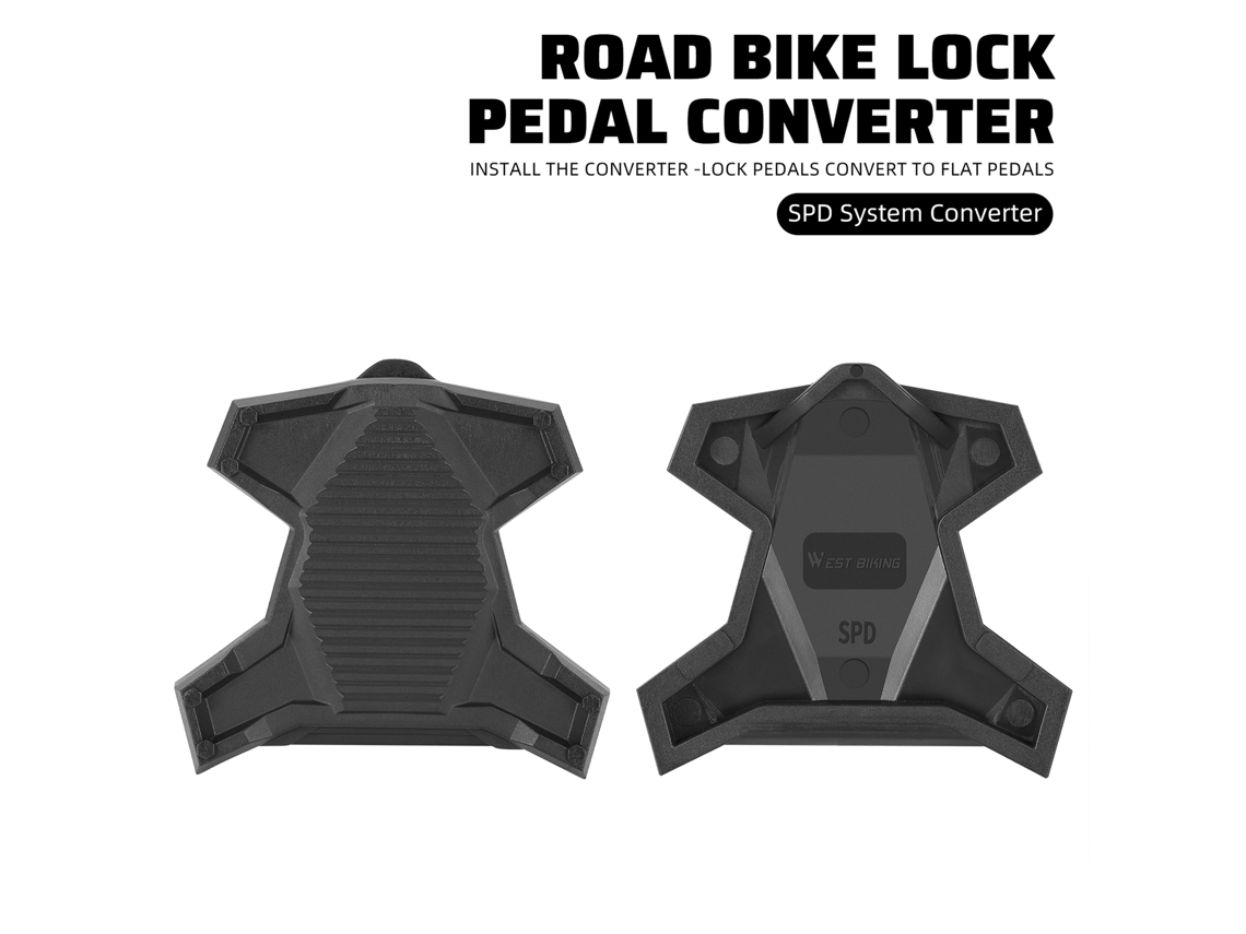 Adaptador De Plataforma Autoblocante Para Pedales De Bicicleta Que Convierte Pedales Con Bloqueo En Pedales Planos.