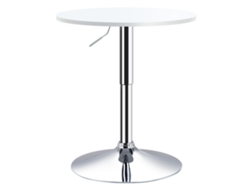 Mesa De Bar Ajustável Com Base Antiderrapante Branca