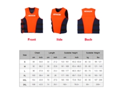Colete Salva-vidas Para Adultos Neoprene Para Ski Aquático Wakeboard Natação Segurança