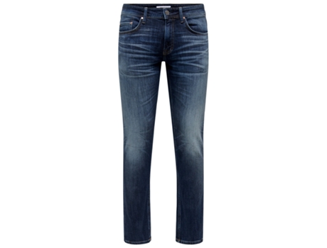 Pantalones de Vaquero de Hombre ONLY SONS Algodón Azul (31L32)