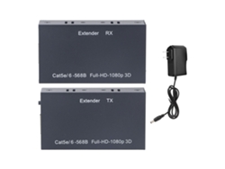 Extensor De Interfaz Multimedia Hd A Través De Cat 5e/6/7 1080p Hasta 60 Metros Con Plug And Play (ee. Uu.)