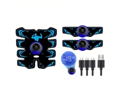 Estimulador Muscular Ems 3 En 1 Recargable Por Usb Con Almohadillas De Electrodos Inteligentes
