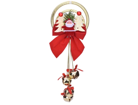 Campanas de decoración de fiesta de Navidad, decoraciones colgantes para puertas de casa, decoración navideña, estilo 4
