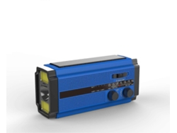 Radio solar, AM/FM con manivela, radio portátil de emergencia con batería recargable de 5000 mAh, linterna LED, 3 modos GOKOCO