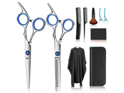 Juego De 10 Tijeras De Peluquería Profesionales De Acero Inoxidable Para Cortar El Cabello En Casa O En Salones De Belleza, Para Adultos Y Niños.