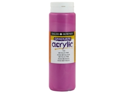 Pintura Acrilica Graduate Daler Rowny 500 Ml (722 Metallic Pink / Rosa Metalizado)