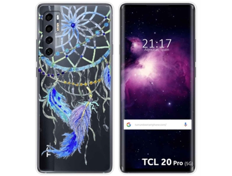 Carcasa TCL 20 Pro 5G TUMUNDOSMARTPHONE Dibujos Transparente Multicolor