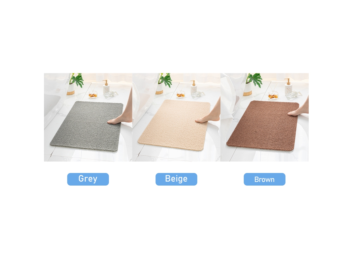 2026-tapete De Baño Antideslizante 24x16 Pulgadas Absorbente Rápido Secado Pvc Esponja Lavable Máquina Para Baño Ducha Cocina