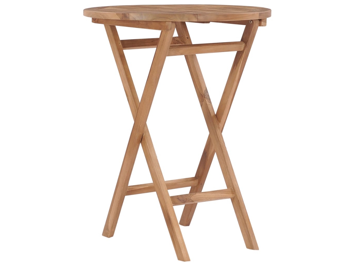 Mesa de jardín VIDAXL Marrón Madera