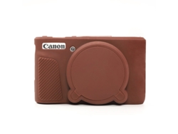 Funda protectora de silicona antiarañazos para Canon SX740 HS / SX730 HS Marrón Digitallab