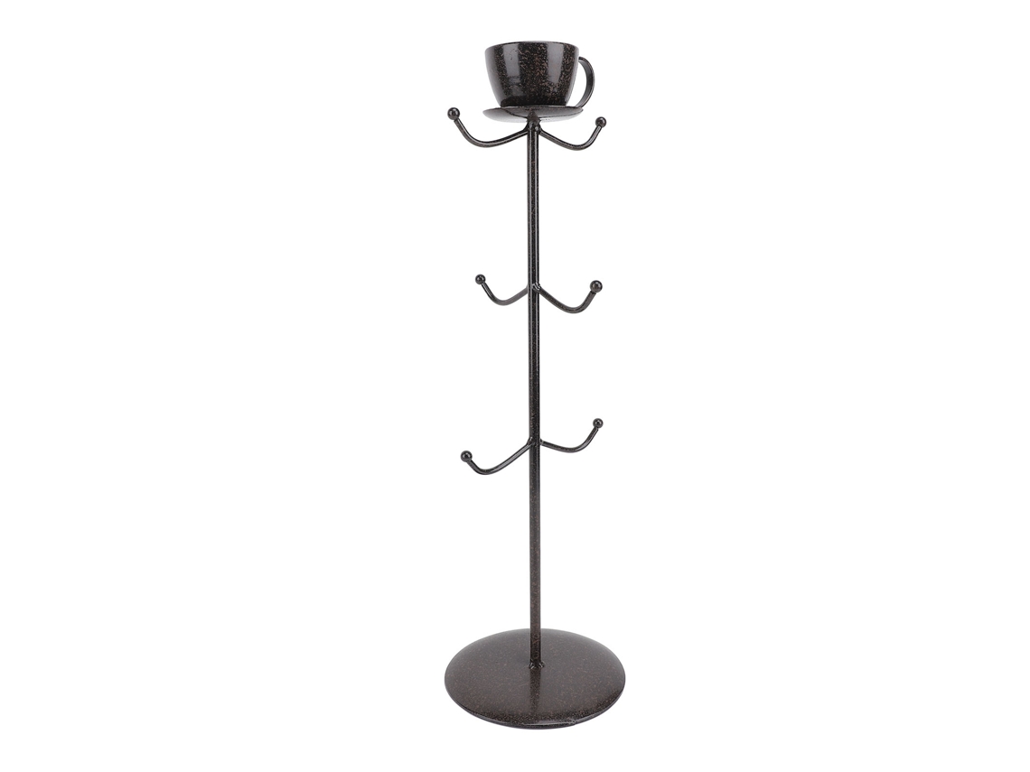 Soporte De Hierro Para Tazas De Café Con Forma De Árbol, Organizador De Cocina De Encimera Con Base.