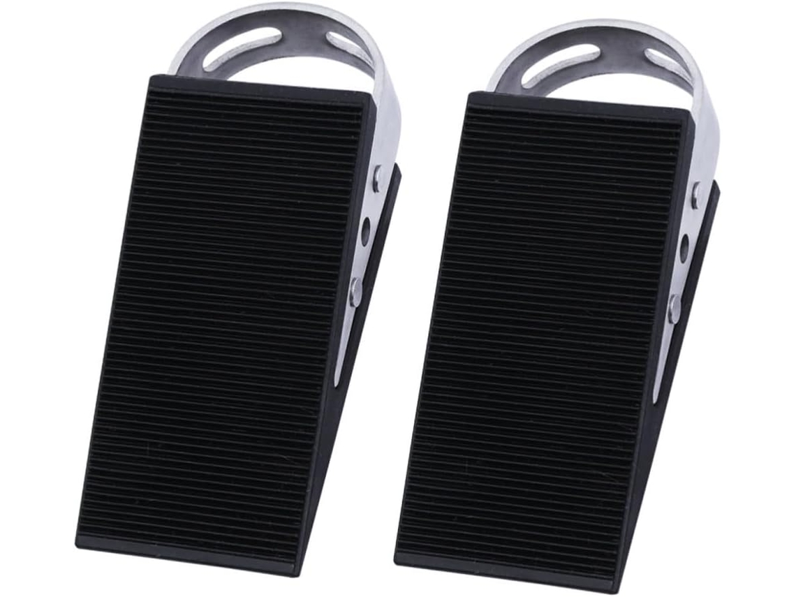 2 Piezas De Tope De Puerta De Acero Inoxidable Antideslizante Para Suelo Y Protección Contra El Desgaste, Compatible Con Todos