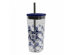 Vaso Acrílico Cube con Pajita Acero Inox. Harry Potter 540ml