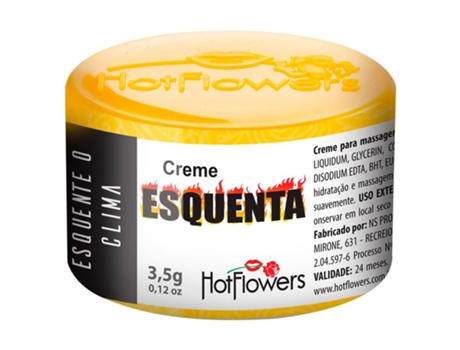 Crema Estimuladora Unisex Sensación Calor HOT FLOWERS