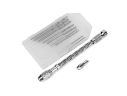 Juego De Brocas Helicoidales Semiautomáticas De Aleación De Aluminio Con 10 Brocas Para Carpintería Y Modelismo.