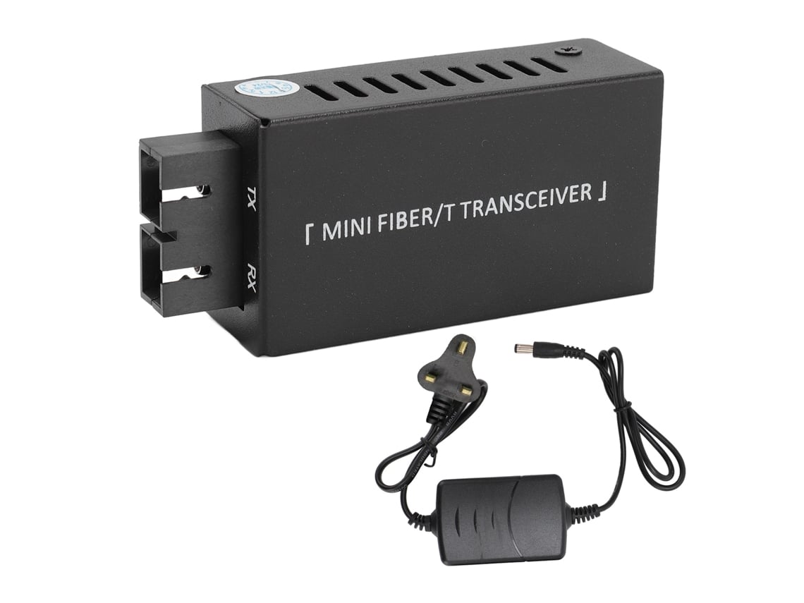 Mini Convertidor De Medios Ethernet 1000m Monomodo 20km Transceptor De Fibra Óptica Conector Sc Reino Unido