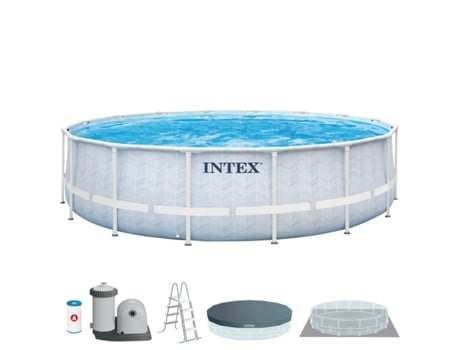 Piscina Desmontable INTEX Chevron Prism Redonda 427 x 107 cm