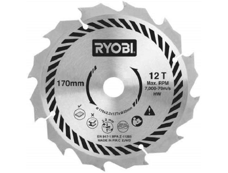 Hoja de Sierra Circular INDOOSTRIAL Ryobi CSB170A1 (170 mm)