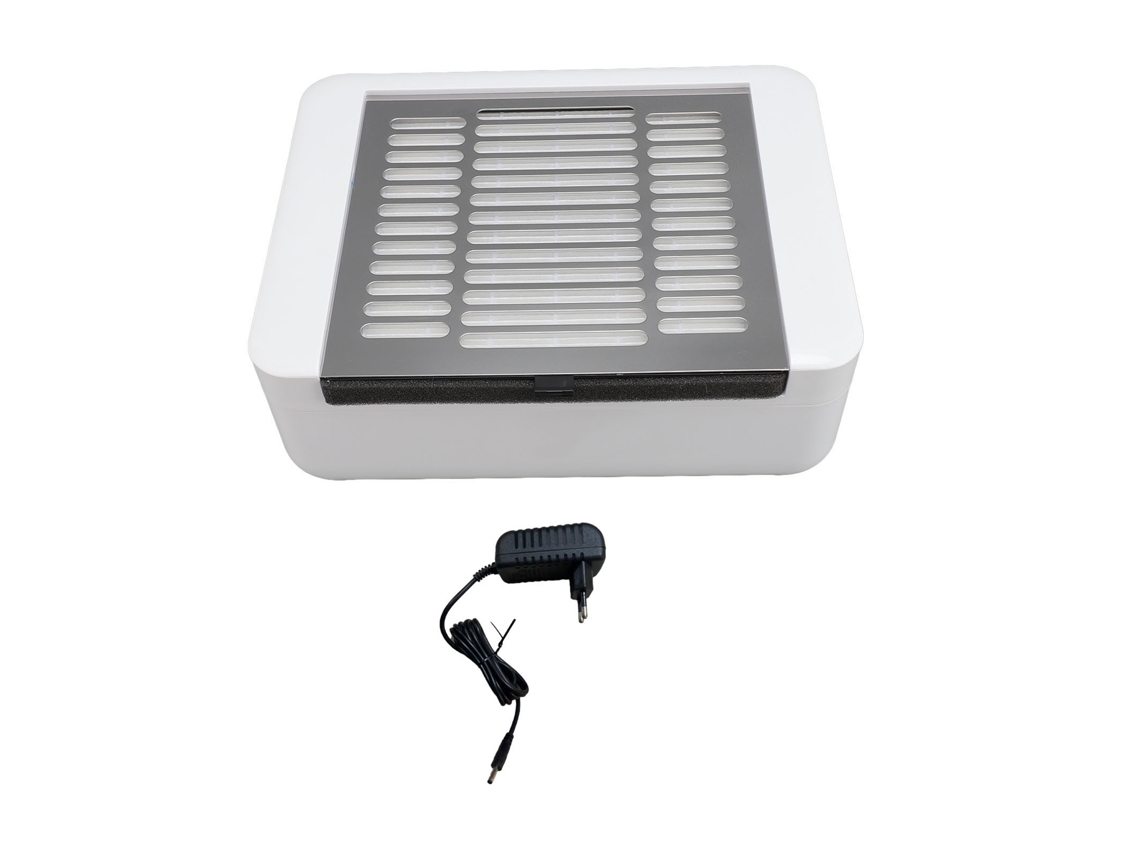 Aspiradora para el cuidado de uñas de 40 W de alta potencia con enchufe europeo para salones de belleza y hogares.