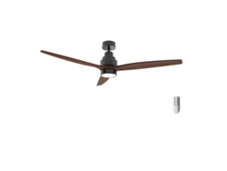 Cecotec Ventilador De Techo Con Luz Energysilence Aero 5300 Black&amp;wood Design. 30w, Diámetro 52” Con 3 Aspas, Motor Dc, Luz Led