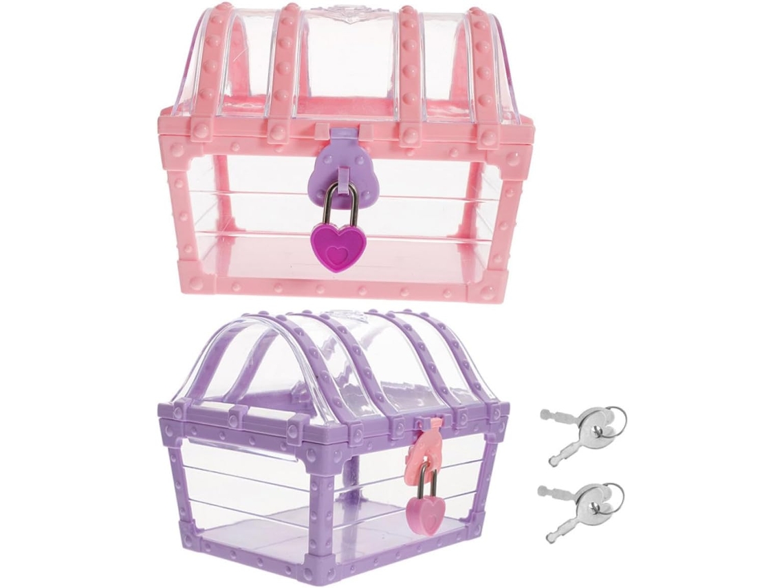 2 Hogar Cofre Del Tesoro De Piezas, Caja