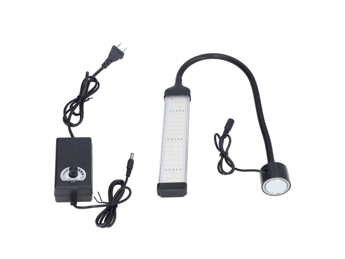 2026-lámpara De Trabajo Led 21w Regulable Con Manguera Flexible Y Base Magnética Redonda Para Máquinas