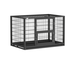 Jaula resistente para perros de 94x60x64 cm con bandeja extraíble.