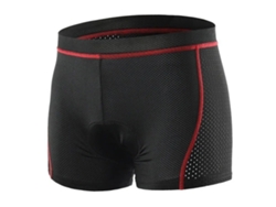 Ropa Interior De Ciclismo De Compresión Roja Con Acolchado 3d, De Secado Rápido Y Transpirable.