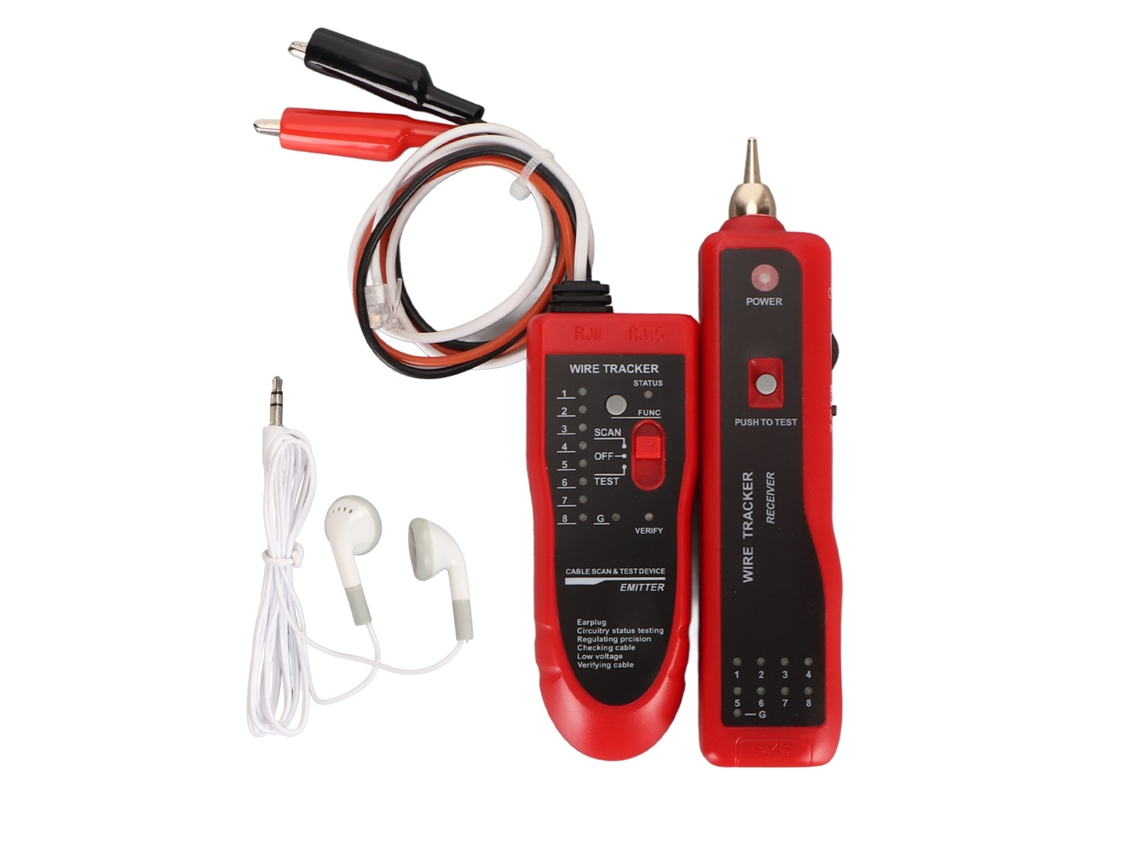 Tracer De Cables Multifunción Tester Ethernet Rj45 Para Redes Teléfonos Y Circuitos