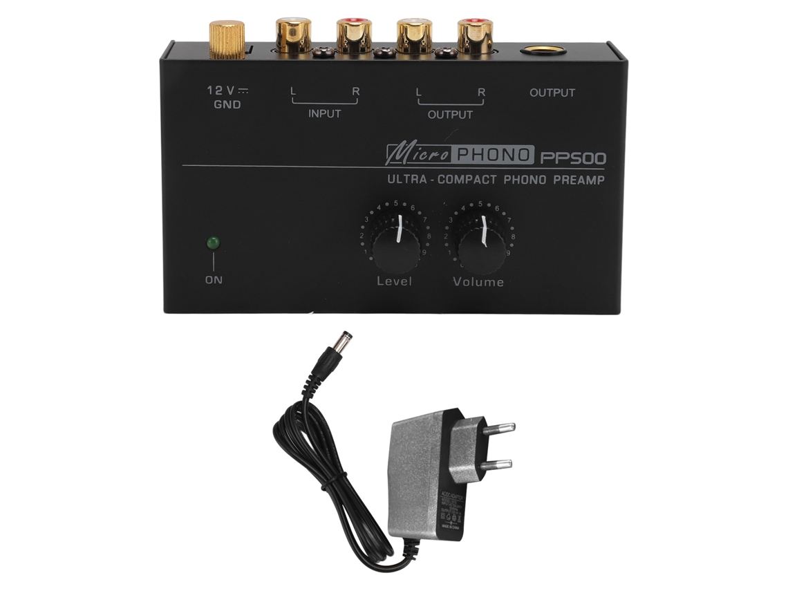 Preamplificador De Tocadiscos De Ruido Ultrabajo Con Control De Volumen Independiente, 100-240 V, Enchufe Europeo.