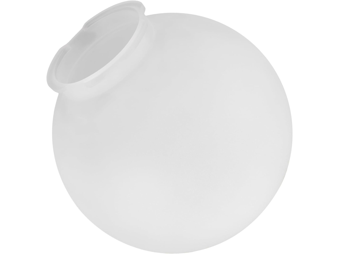 Globo Acrílico Blanco Decorativo Y Práctico Para Lámparas De Exterior, De Forma Esférica Simple Y