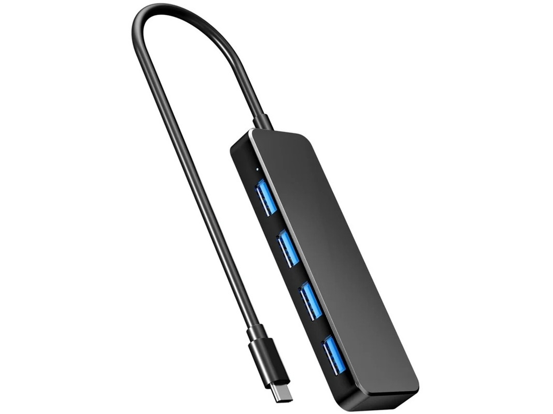 Concentrador USB C de 4 puertos, divisor de USB C a USB 3.0 para Mac Pro, iMac, iPad Pro, Chromebook, Pixelbook, Dell XPS, Samsung y más dispositivos. Bestvite.