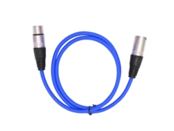 Cable De Micrófono Xlr Macho A Hembra Con Conector De 3 Pines, Adaptador De Audio Duradero Para Micrófonos, Azul