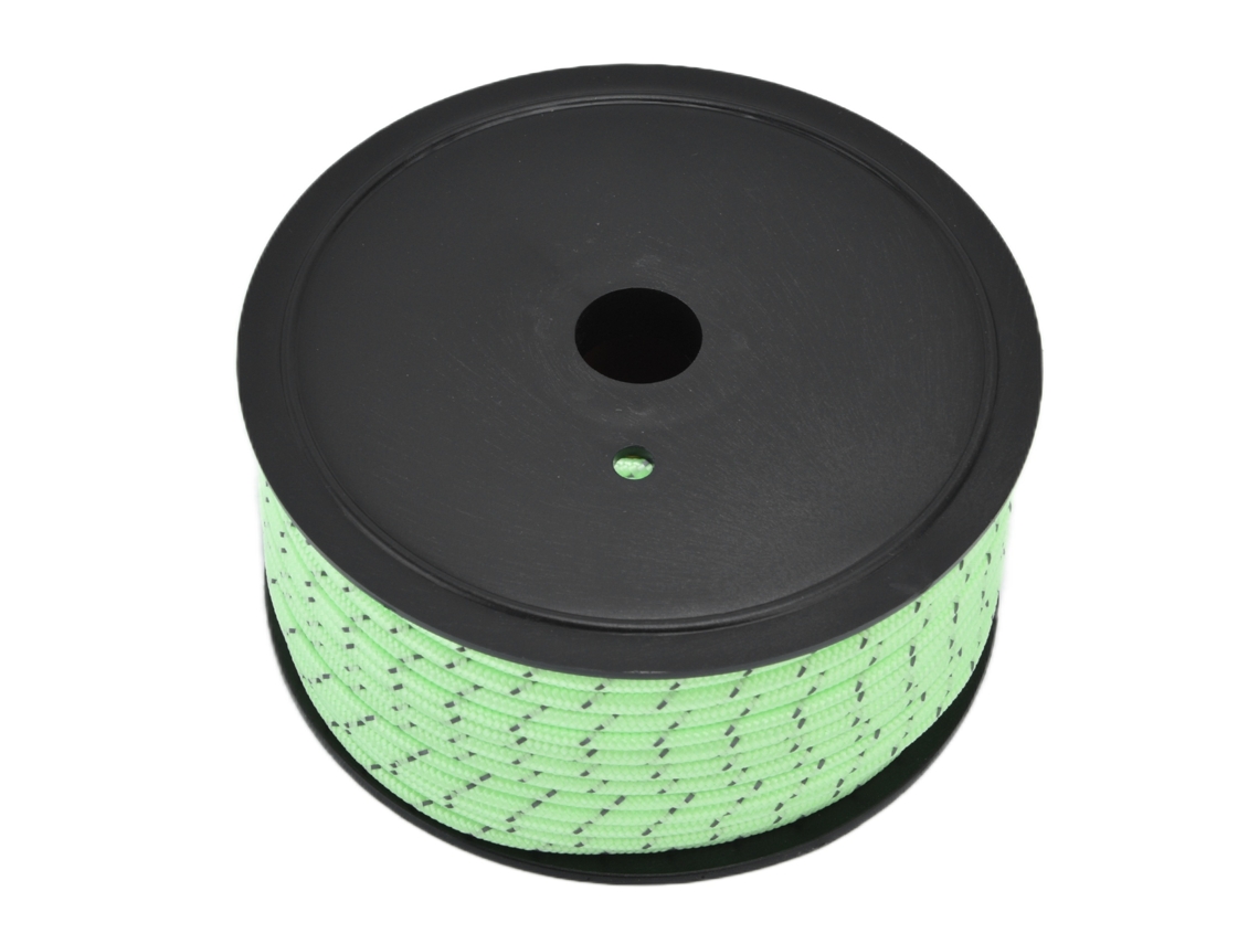 Cuerda Reflectante De Nailon De 5 Mm Y 50 M Para Tiendas De Campaña, Camping Y Uso En Exteriores, Luminosa Y De Alta Resistencia.